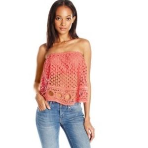 Buffalo David Bitton Crochet Crop Top